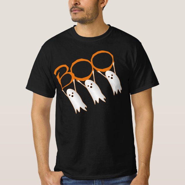 Camiseta ¡Boo! Halloween fantasma lindo (Anverso)