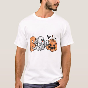 Camiseta Boo Halloween inteligente