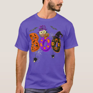 Camiseta Boo Halloween Party Spiders And Witch Gorra Pumpki