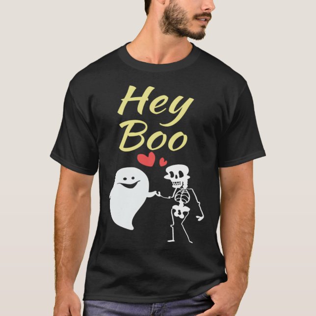 Camiseta Boo Halloween Skeleton Kids Youth Boys Girls  Cute (Anverso)