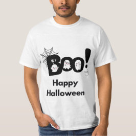 Camiseta Boo Happy Halloween fantasmas hombres de la red
