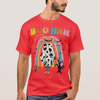 Camiseta Boo Haw Cowboy Halloween Cowgirl fantasma Western