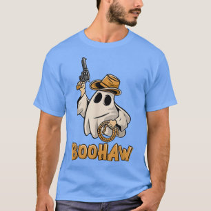 Camiseta Boo HAW Cowboy Retro Western Ghost Halloween