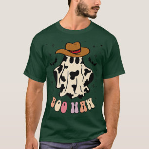 Camiseta Boo haw fantasma cowboy occidental cowgirl diverti