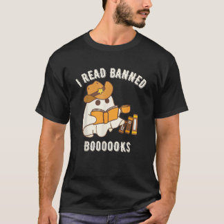 Camiseta Boo Haw Leo libros prohibidos Western Cowboy Ghost