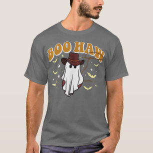 Camiseta Boo Haw Retro Boo Halloween Cowboy Cowgirl