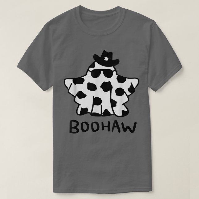 Camiseta Boo Haw , Retro Boo Haw Fantasma Cowbo Halloween (Diseño del anverso)