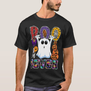 Camiseta Boo I'm Seven Cute Boo Ghost Halloween 7th Birthda