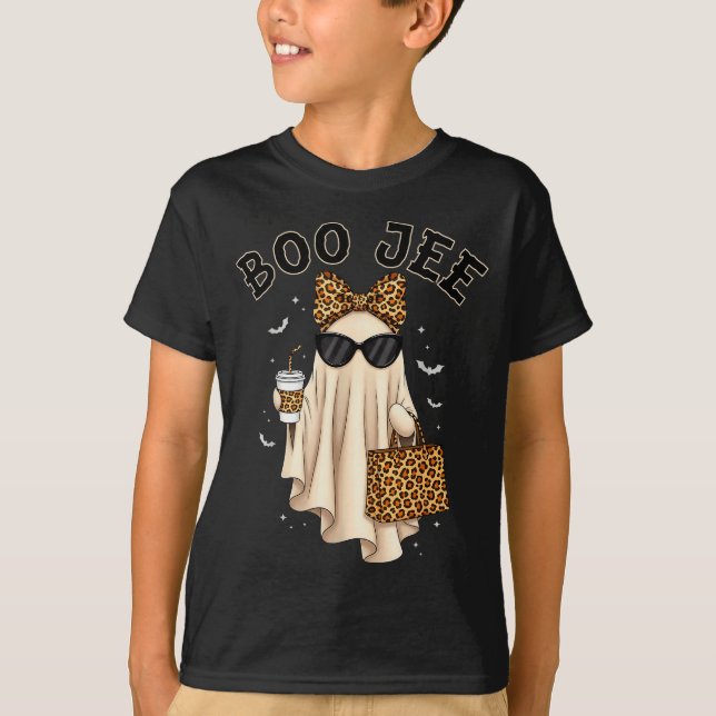Camiseta Boo Jee Boujee Ghost Halloween October Vibes Soky  (Anverso)