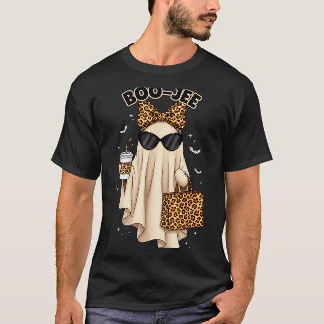 Camiseta Boo Jee Boujee Ghost Halloween October Vibes Soky  (Anverso)