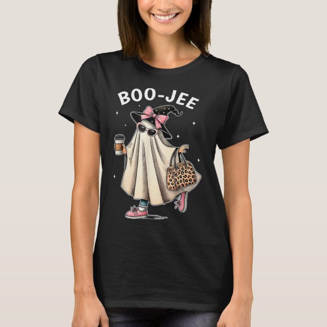 Camiseta Boo-jee Costume Ghost Spooky Temporada Cuesta Hall (Anverso)