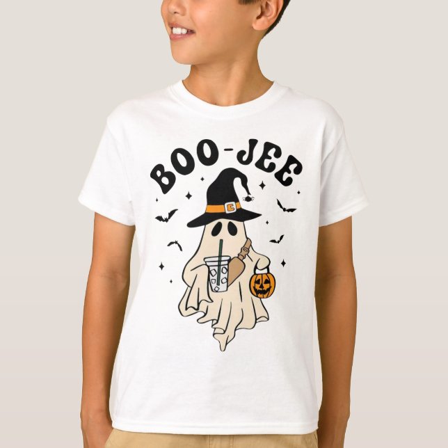 Camiseta Boo Jee Ghost Cute Funny Halloween (Anverso)