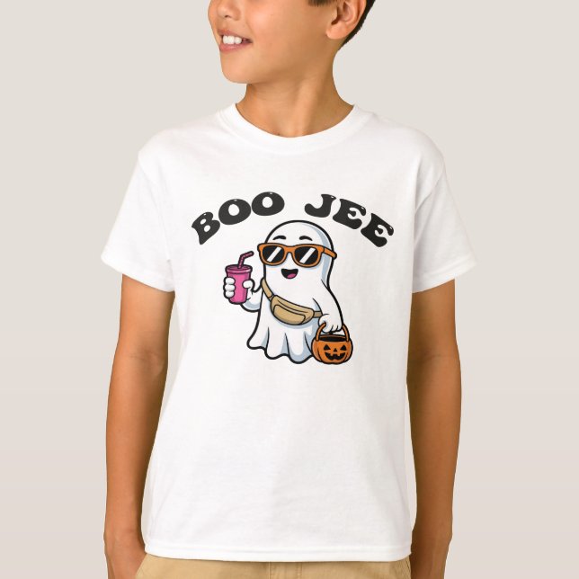 Camiseta BOO-JEE Ghost – Funny Boujee Halloween Design (Anverso)