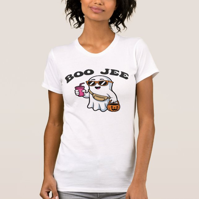 Camiseta BOO-JEE Ghost – Funny Boujee Halloween Design (Anverso)