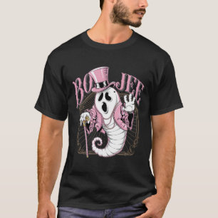 Camiseta Boo Jee Halloween Boujee Boo Jee Ghost Pink T-Shir