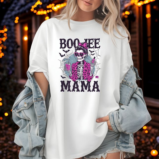 Camiseta Boo-Jee Mama Skeleton en el diseño de Halloween co (Subido por el creador)