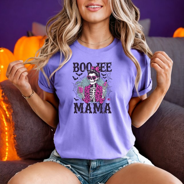 Camiseta Boo-Jee Mama Skeleton en el diseño de Halloween co (Subido por el creador)