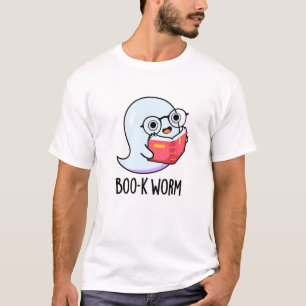 Camiseta Boo-k Worm Funny Halloween Bookworm Ghost Pun