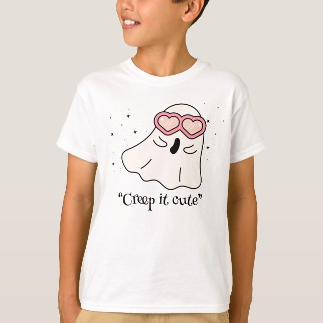 Camiseta Boo Kawaii, adorable halloween espeluznante (Anverso)