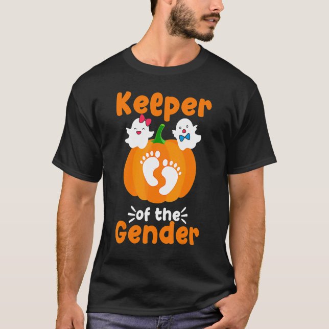 Camiseta Boo Keeper of the Gender Reveal Baby Announcement  (Anverso)