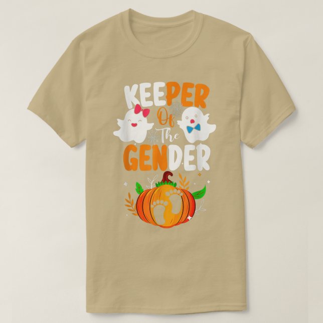 Camiseta Boo Keeper Of The Gender Reveal Baby Announcement  (Diseño del anverso)