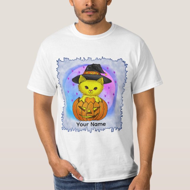 Camiseta Boo Kitty Cat Witch  t-shirt (Anverso)