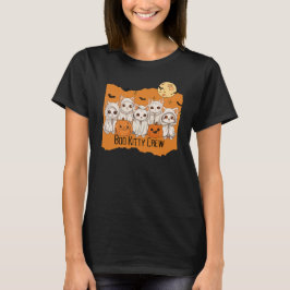 Camiseta Boo Kitty Crew Halloween lindos gatitos luna llena