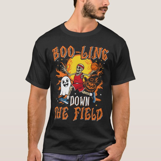 Camiseta Boo - Ling The Field Sports Halloween (Anverso)