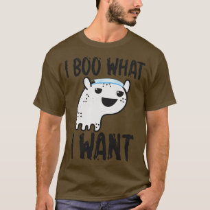 Camiseta Boo lo que quiero del divertido diseño fantasma de
