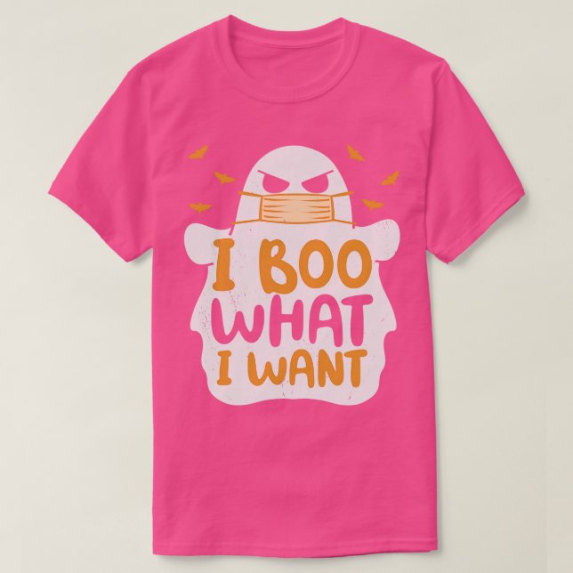Camiseta Boo Lo Que Quiero Famoso Fantasma De Halloween (Diseño del anverso)