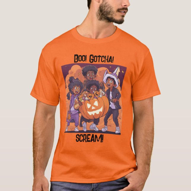 Camiseta "¡Boo! ¡Lo tengo! GRITO! Halloween (Anverso)