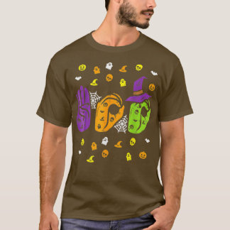 Camiseta Boo Manos Rótulo Americano Orgullo ASL Gracioso H