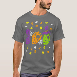Camiseta Boo Manos Rótulo Americano Orgullo ASL Halloween