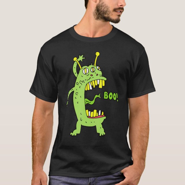 Camiseta Boo Monster Alien Halloween (Anverso)