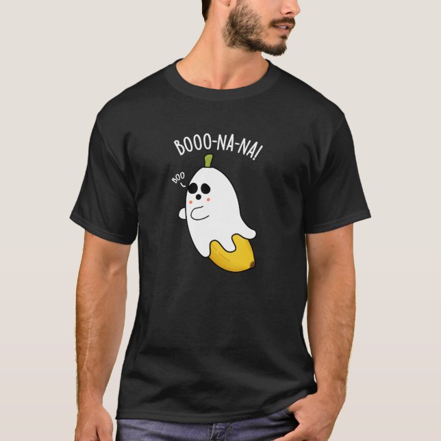 Camiseta Boo-nana divertido fantasma plátano chiste oscuro  (Anverso)