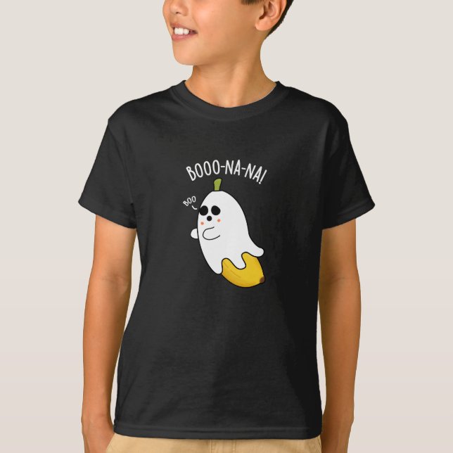 Camiseta Boo-nana Funny Ghost Banana Pun Dark BG (Anverso)