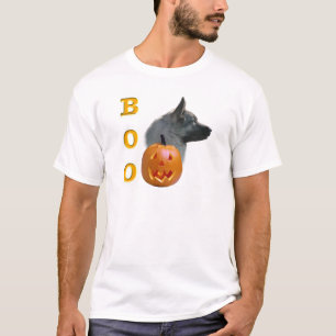 Camiseta Boo noruego Elkhound Halloween