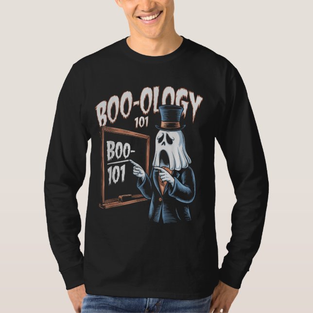 Camiseta Boo-Ology 101, feliz halloween (Anverso)
