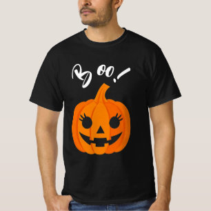 Camiseta Boo, Personalizado de Halloween Scary Naranja Jack