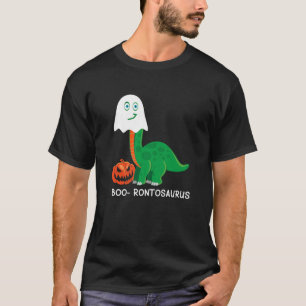 Camiseta Boo-Rontosaurus Funny Halloween Ghost Dinosaur Lov
