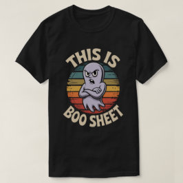 Camiseta Boo Sheet Estilo Retro | Disfraz Divertido de Hall