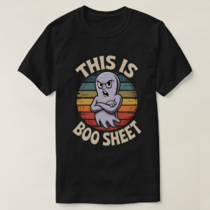 Camiseta Boo Sheet Estilo Retro Disfraz Divertido de Hall
