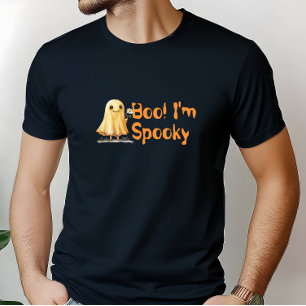 Camiseta ¡Boo! Soy un naranja fantasma de sonrisa fantasmal