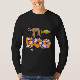 Camiseta Boo Spooky Bats Spider Skulls Funny Halloween Slo