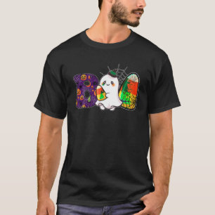Camiseta Boo Spooky Halloween Creepy Ghostly Design T Shirt