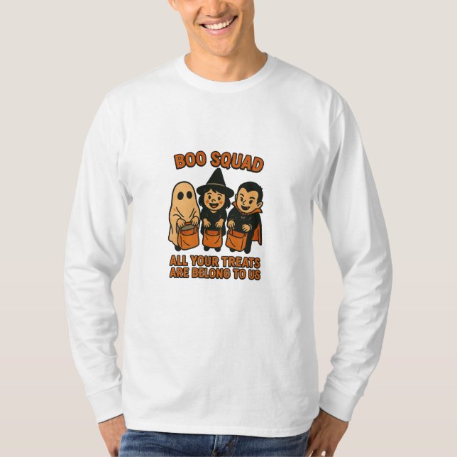 Camiseta Boo Squad – All Your Treats Are Belong To Us (Anverso)