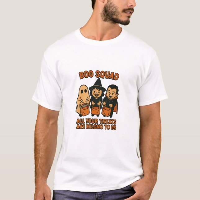 Camiseta Boo Squad – All Your Treats Are Belong To Us (Anverso)