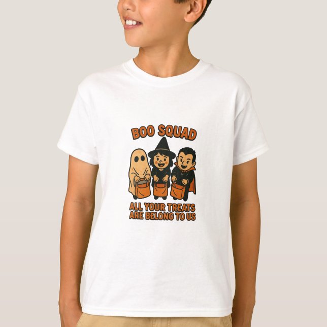 Camiseta Boo Squad – All Your Treats Are Belong To Us (Anverso)
