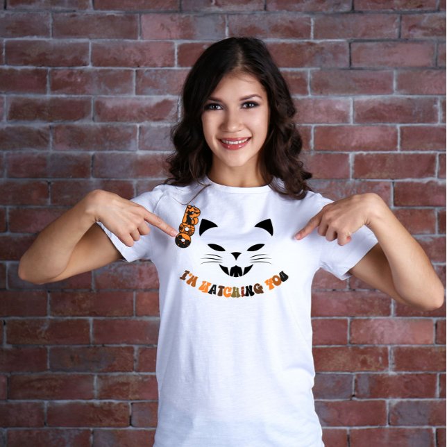 Camiseta Boo, te estoy viendo la cara flotante del gato (Subido por el creador)