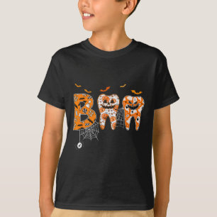 Camiseta Boo Teeth Calabaza Dentista Halloween Higienista D